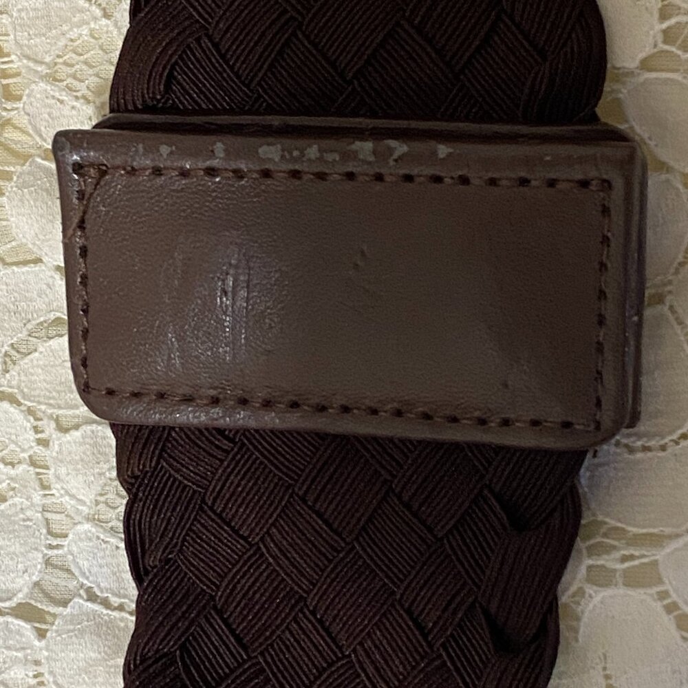 Guess Ivory Floral Lace Mini Dress with Dark Brown Waist Belt - Picture 5 of 7